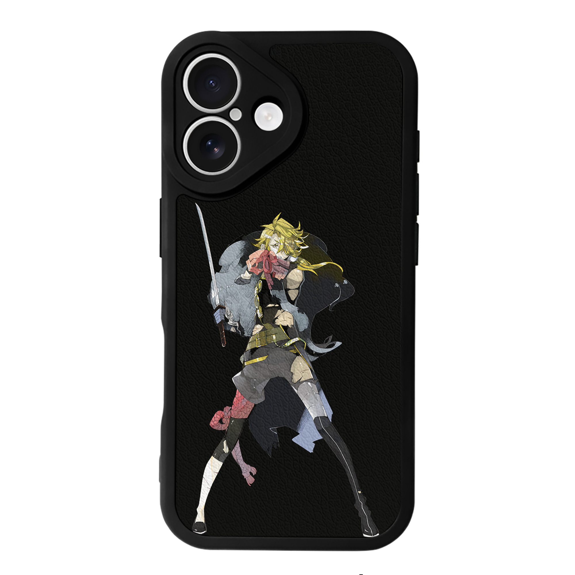 （画像用） 刀剣乱舞 Touken Ranbu 【iPhone 16シリーズ対応】シリコンスマホケース（レザー調） 材質：シリコン